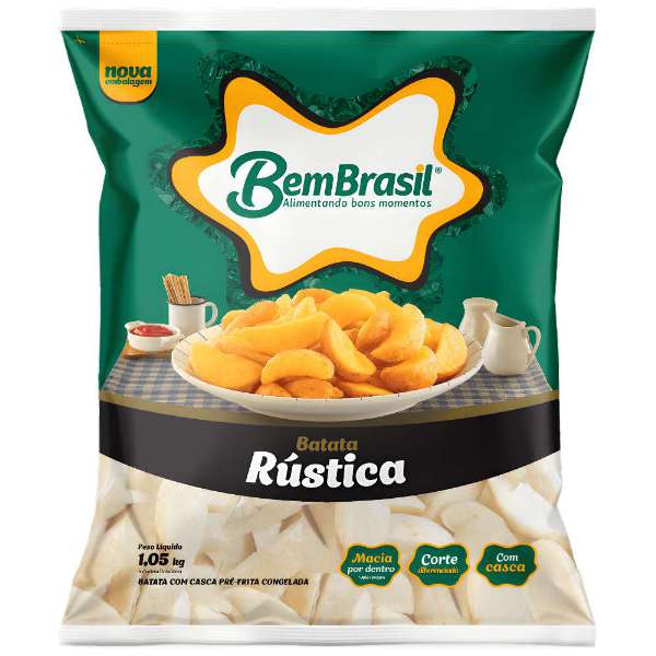 BATATA RUSTICA CORTE CASEIRO 1,05 KG CONGELADOS