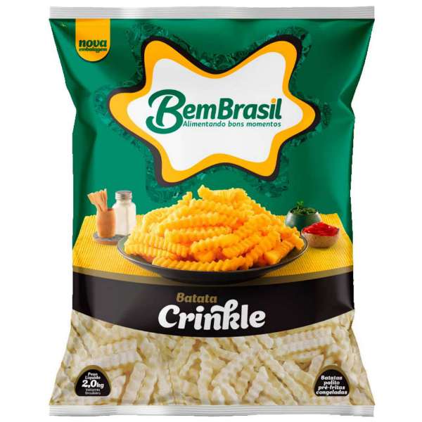 BATATA CONGELADA CRINKLE BEM BRASIL 2 KG CONGELADOS
